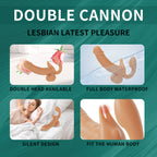 Night Sakura Double-Ended Dragon Dildo – Soft Realistic Wearable Strap-On for Lesbian Couples