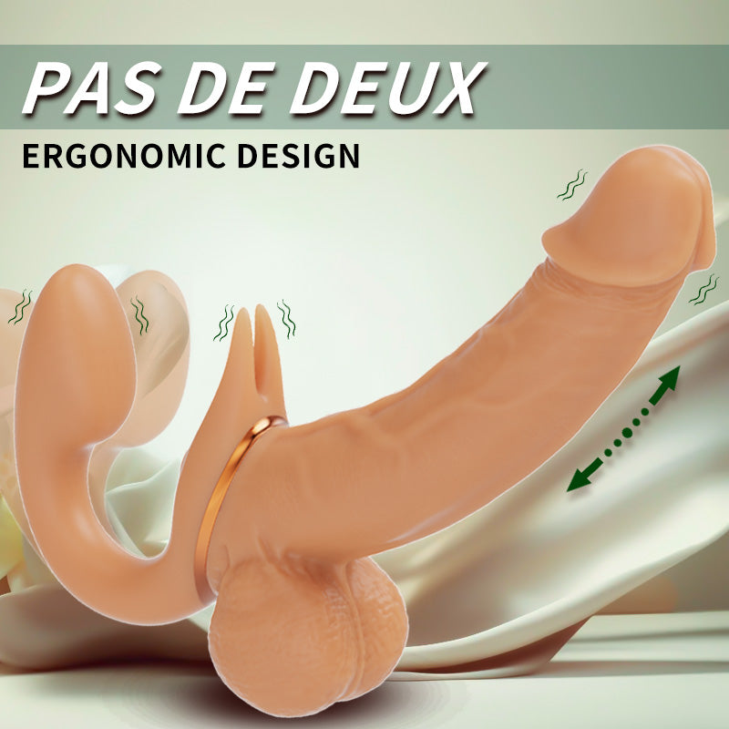 Night Sakura Double-Ended Dragon Dildo – Soft Realistic Wearable Strap-On for Lesbian Couples