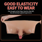 Strap-On Realistic Dildo – Solid Wearable Lesbian Couples Pleasure Toy