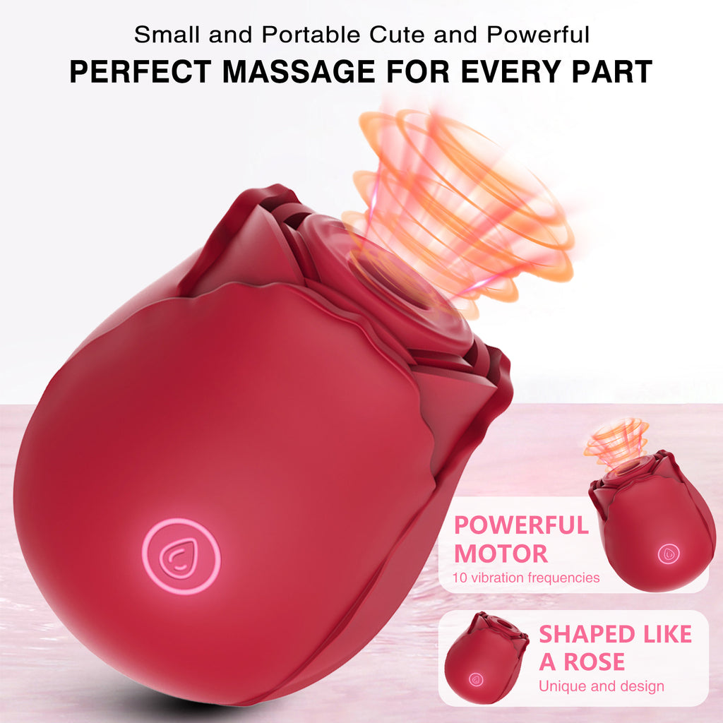 Rose Sucker Meeting Happy Jumping Egg Female Vibration Masturbator Private Nipple Teasing