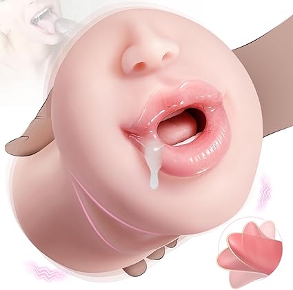 Realistic Deep Throat Male Stroker – Licking Tongue & Teeth Simulation Masturbator