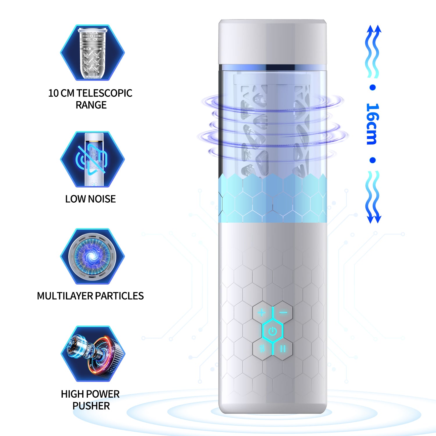 OmySky Knife Kite – Smart Rotating Male Vibrator with Bluetooth Control, Rechargeable