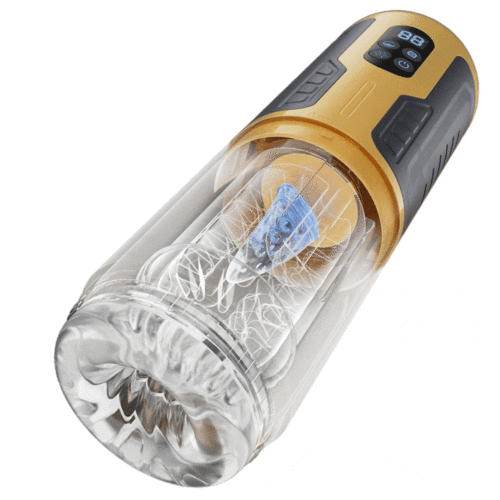 【Upgraded】Male Electric Masturbator – 7 Telescopic, Rotating & Vibrating Modes with Dual Motors & LCD Display