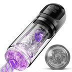 【6.02 IN Depth】 Night Elf 7 Rotation Suction Vacuum Pumps Masturbator Pocket Pussy Adult Male Sex Toys