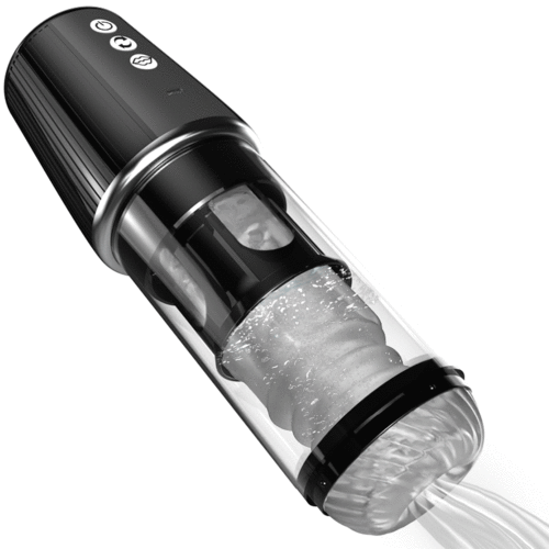 Newvibe 5 Rotating 5 Sucking 7 Vibrating Masturbator & Training 2 IN 1 Male Toys