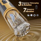 【Upgraded】Male Electric Masturbator – 7 Telescopic, Rotating & Vibrating Modes with Dual Motors & LCD Display