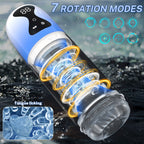 Fully Automatic Male Masturbator & Penis Pump – 7 Suction Modes, 7 Rotation Modes, Tongue Licking Simulation
