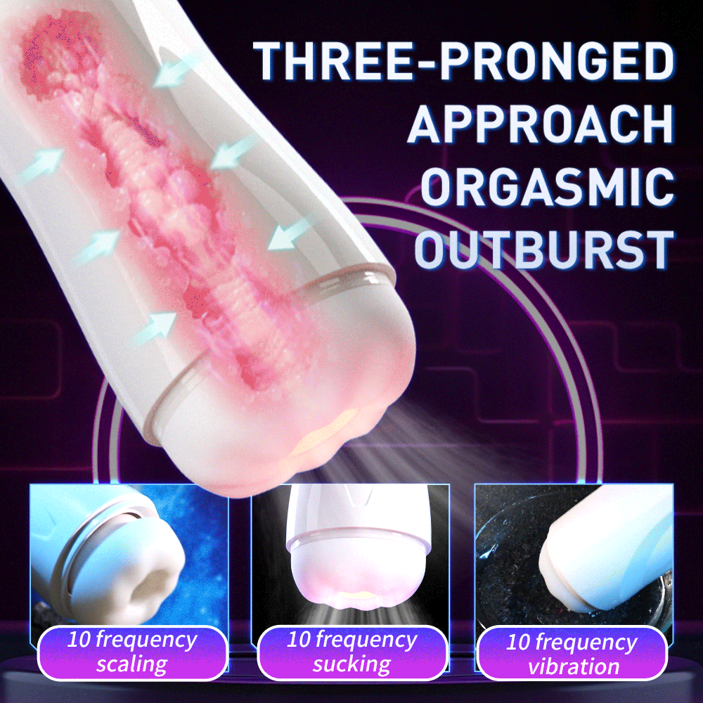 Night Sakura Automatic Male Masturbator Cup – Heating, Telescopic Thrusting & Suction Vibration Stroker