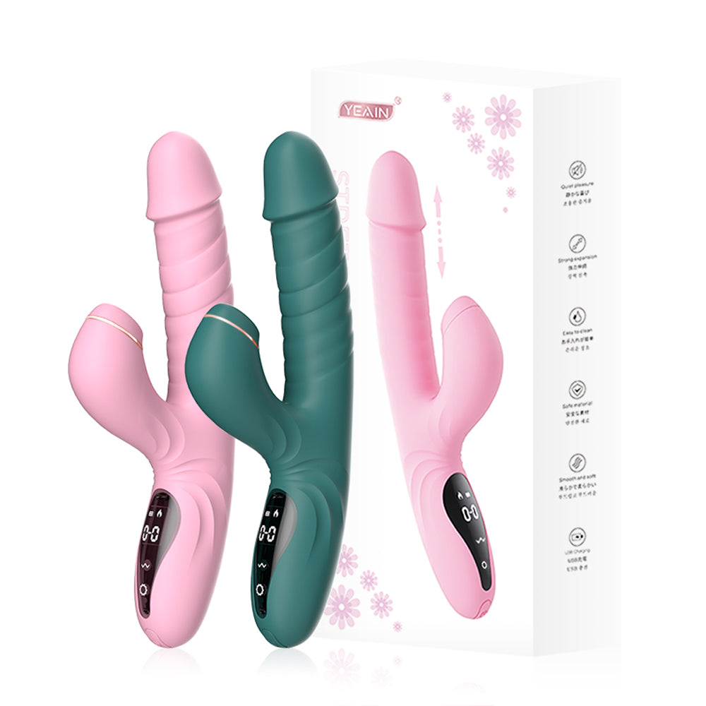 Night Sakura Water Moe – Telescopic Thrusting Vibrator with High-Frequency Suction & Tongue Action