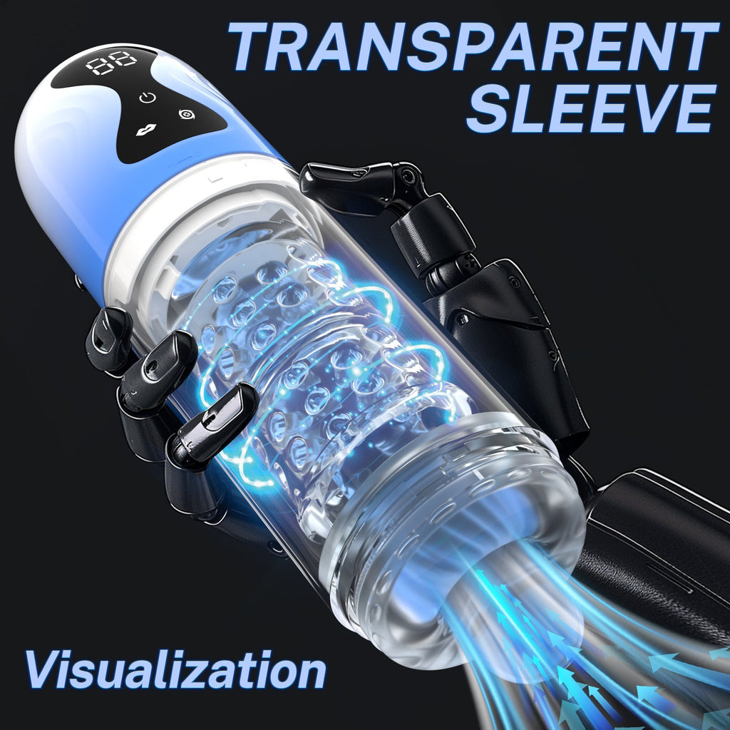 Fully Automatic Male Masturbator & Penis Pump – 7 Suction Modes, 7 Rotation Modes, Tongue Licking Simulation