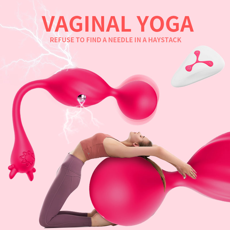 Night Sakura Yoga Kegel Ball – Electric Pelvic Floor Trainer with Silicone Vaginal Dumbbell