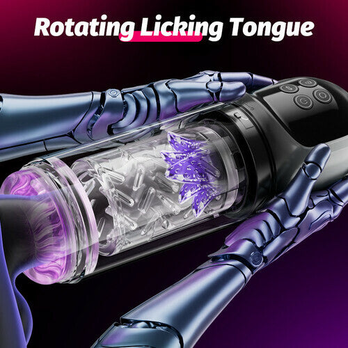 【6.02 IN Depth】 Night Elf 7 Rotation Suction Vacuum Pumps Masturbator Pocket Pussy Adult Male Sex Toys