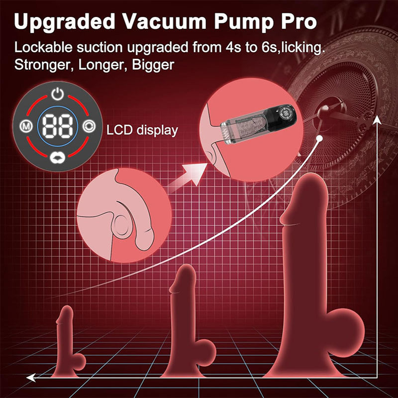 Romanlust Seductive Succubus 7 Rotating 7 Sucking Lcd Display Pumps & Enlargers Automatic Male Masturbator