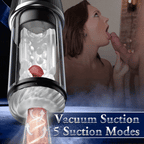 Newvibe 5 Rotating 5 Sucking 7 Vibrating Masturbator & Training 2 IN 1 Male Toys