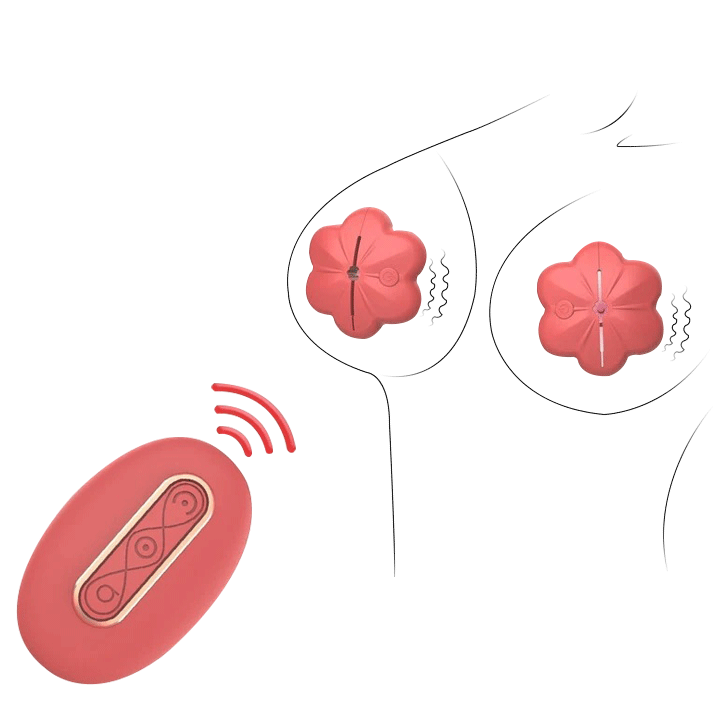 Misty Remote Control Vibrating Nipple Clamps – Multi-Speed Breast Massager for Couples