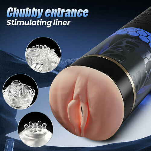 STORM CUP 10 Thrusting Spinning Masturbator with Suction Cup Male Masturbator