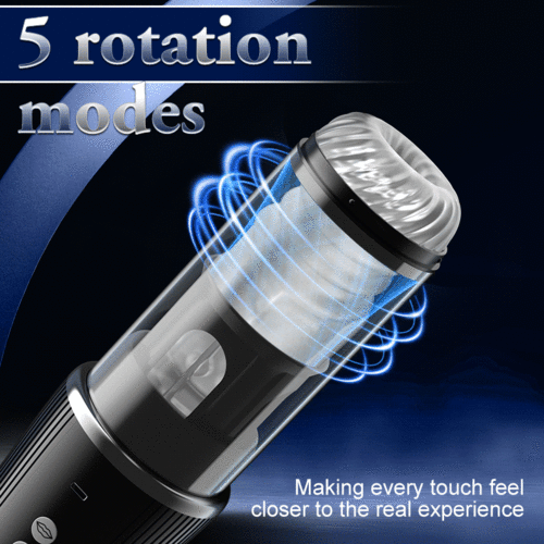 Newvibe 5 Rotating 5 Sucking 7 Vibrating Masturbator & Training 2 IN 1 Male Toys