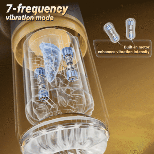 【Upgraded】Male Electric Masturbator – 7 Telescopic, Rotating & Vibrating Modes with Dual Motors & LCD Display