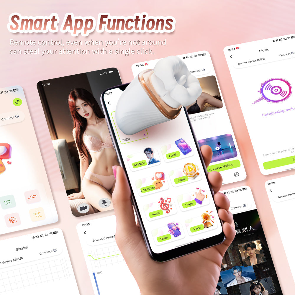 Interactive Jumping Egg – APP Remote Control Vibrating Sucking Female Toy