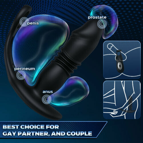 SAUL Glans Thrusting Vibrating Prostate Massager For Improved Arousal & Prostate Health