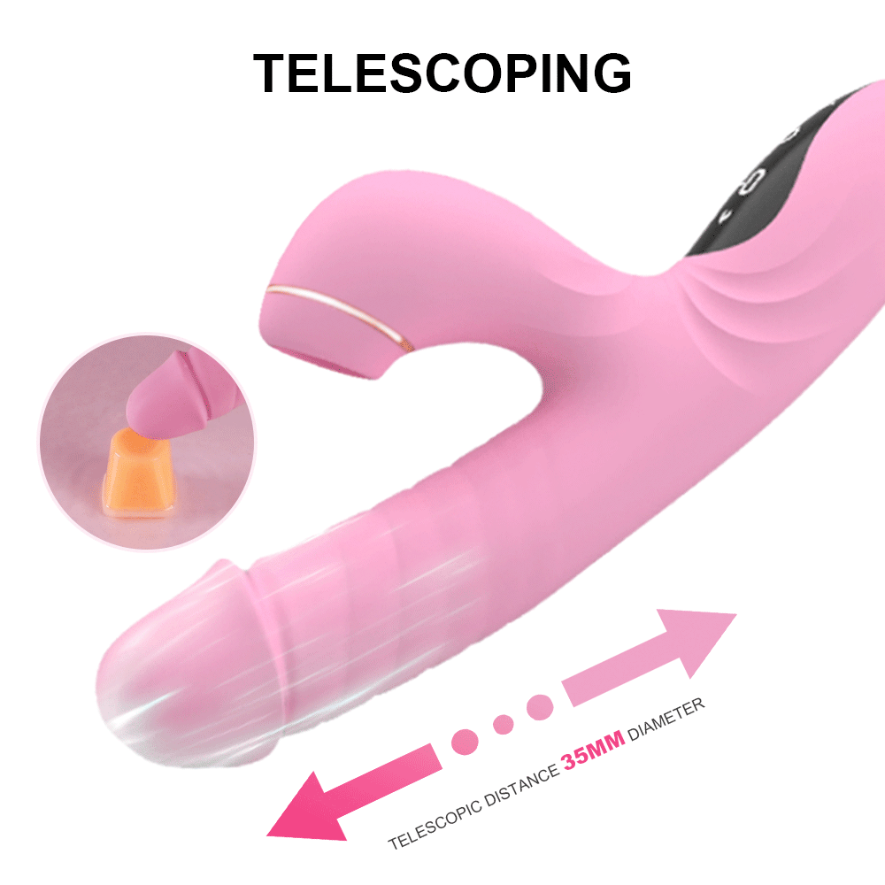 Night Sakura Water Moe – Telescopic Thrusting Vibrator with High-Frequency Suction & Tongue Action