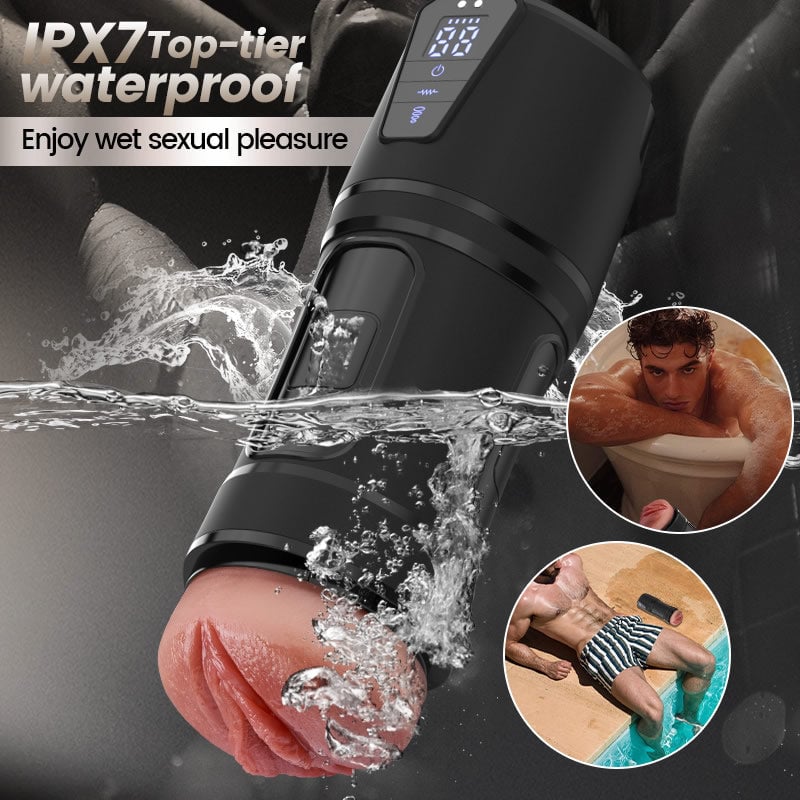 Challenger - 10 Vibrations 5 Suctions Ultra-Realistic Vagina Simulated Masturbator