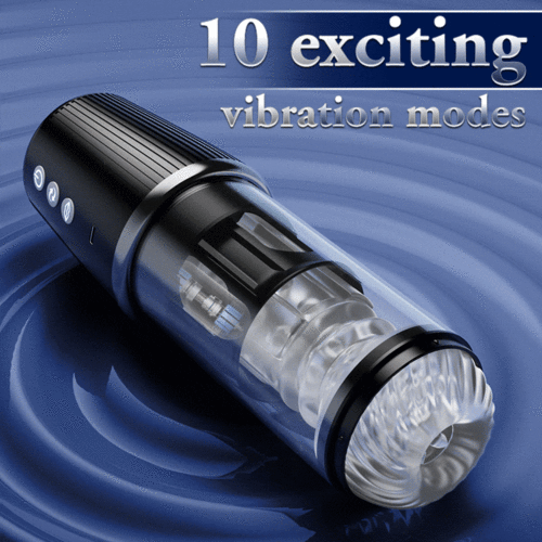 Newvibe 5 Rotating 5 Sucking 7 Vibrating Masturbator & Training 2 IN 1 Male Toys