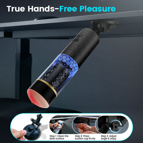 STORM CUP 10 Thrusting Spinning Masturbator with Suction Cup Male Masturbator
