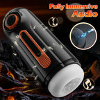 【Free Lube】Romanlust 6 IN 1-10 Vibrating & Thrusting with 4 Sucking Male Maturbator Male Sex Toy