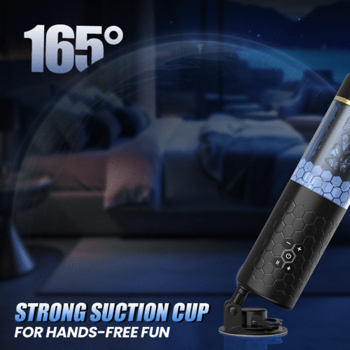 STORM CUP 10 Thrusting Spinning Masturbator with Suction Cup Male Masturbator