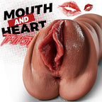 Realistic Pocket Pussy – 5D Deep Vagina & Tight Anus Lifelike Male Masturbator (Brown)
