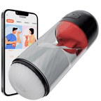 【50%OFF】Newvibe App Controlled Male Masturbator with 9 Tongue Licking & Vibration Modes