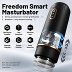 Freedom Automatic Vibrating Male Masturbator – Rechargeable Suction Cup Massager