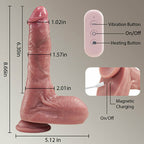 Newvibe 8.66 Inch Lifelike Heating Dildo – 7 Thrusting & Swing Modes with 10 Vibrations