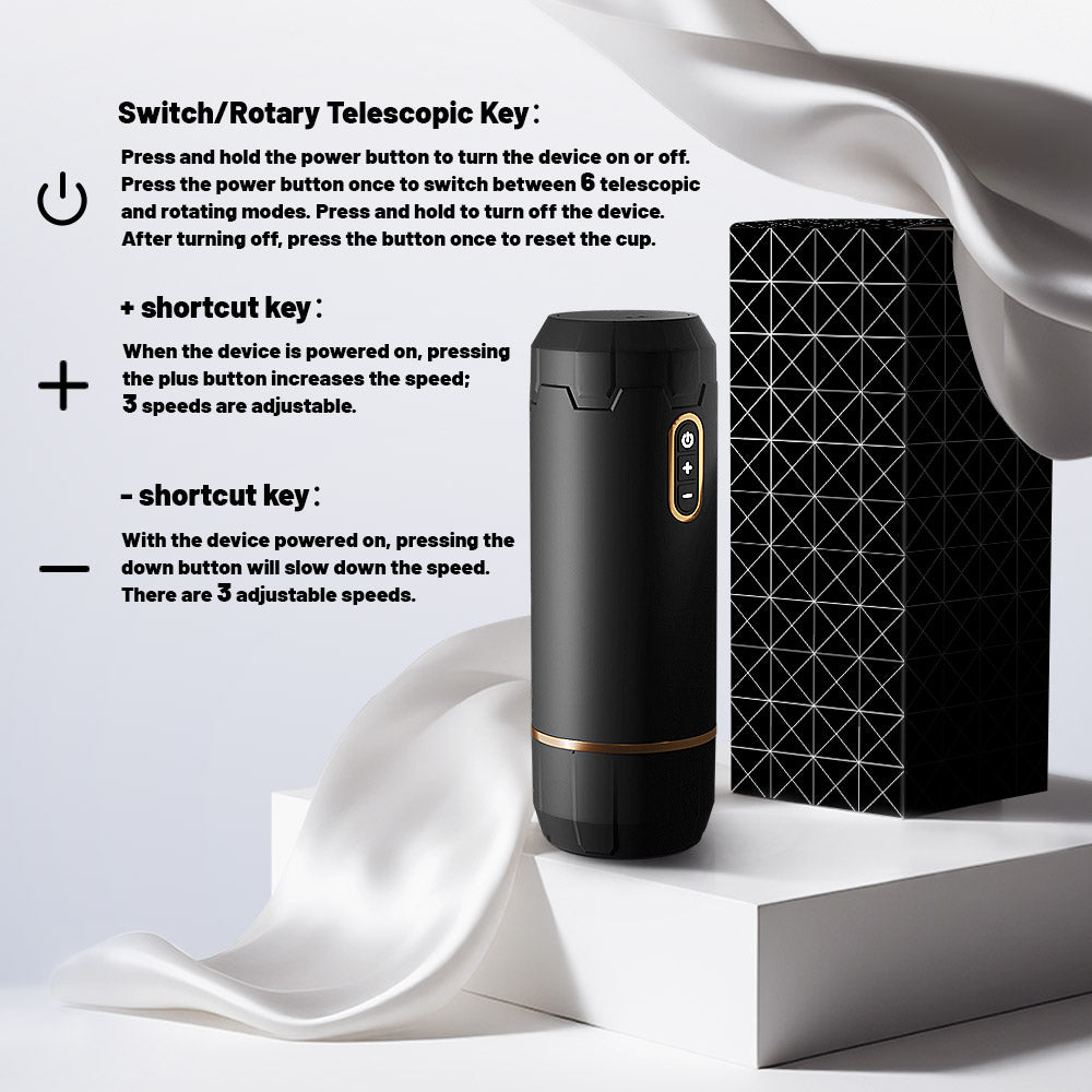 Freedom Automatic Vibrating Male Masturbator – Rechargeable Suction Cup Massager