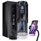 EINSEO Men's Pump Vibrator - AI Sync Waterproof Male Orgasm Simulator, 7 Suction-Push Rotations & 7 Lick Modes, Adult Toy Pocket Cat Men's Sex Toy Bath Accessories