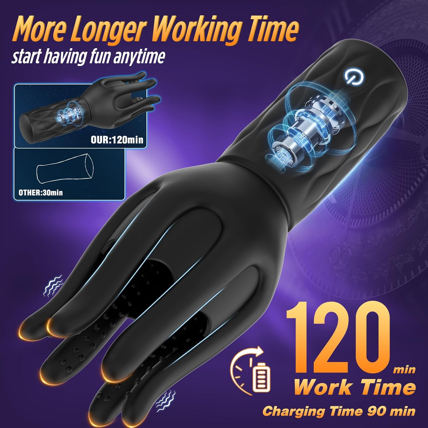 Octopus Head Male Vibrating Masturbator – Soft Suction Stroker for Penis Stimulation