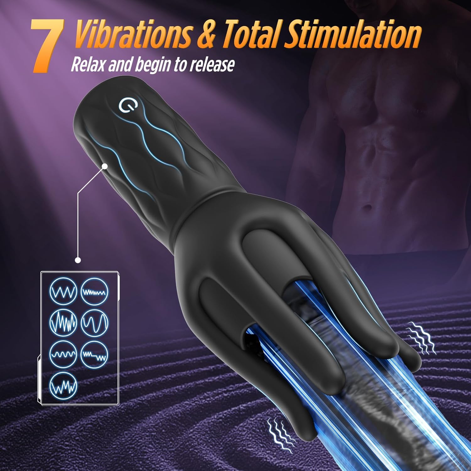 Octopus Head Male Vibrating Masturbator – Soft Suction Stroker for Penis Stimulation