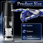 Newvibe 5 Rotating 5 Sucking 7 Vibrating Masturbator & Training 2 IN 1 Male Toys
