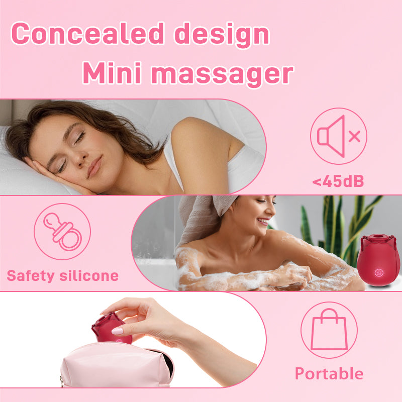 Rose Sucker Meeting Happy Jumping Egg Female Vibration Masturbator Private Nipple Teasing