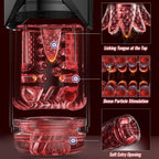 EINSEO Men's Pump Vibrator - AI Sync Waterproof Male Orgasm Simulator, 7 Suction-Push Rotations & 7 Lick Modes, Adult Toy Pocket Cat Men's Sex Toy Bath Accessories