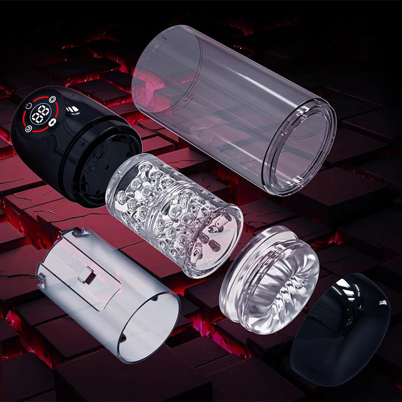 Romanlust Seductive Succubus 7 Rotating 7 Sucking Lcd Display Pumps & Enlargers Automatic Male Masturbator