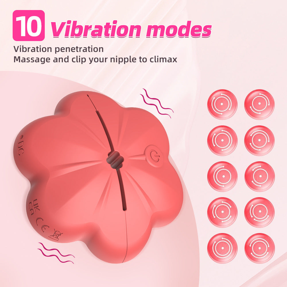Misty Remote Control Vibrating Nipple Clamps – Multi-Speed Breast Massager for Couples